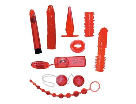 Czerwony 9 częściowy zestaw erotyczny You2Toys - 3