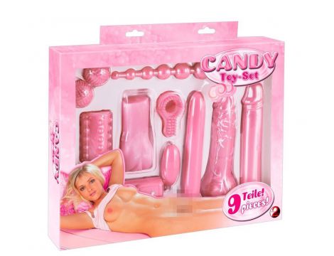 Zestaw 9 zabawek erotycznych You2Toys różowy cukierkowy