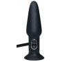 Wibrujący pompowany korek analny silikonowy You2Toys czarny 17 cm - 12