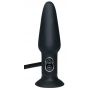 Wibrujący pompowany korek analny silikonowy You2Toys czarny 17 cm - 6