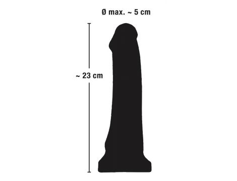 Wibrator realistyczny European Lover z pilotem PVC 23 cm - 14