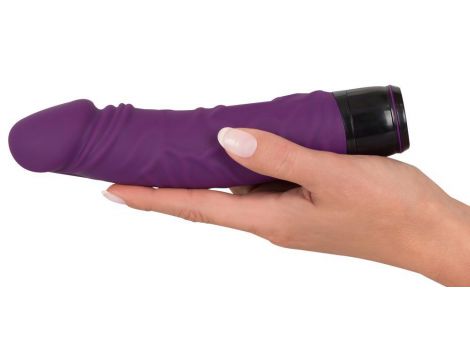 Wibrator realistyczny Vibra Lotus fioletowy 20 cm - 8