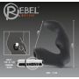Masażer prostaty Rebel silikonowy 12 cm czarny srebrny - 12