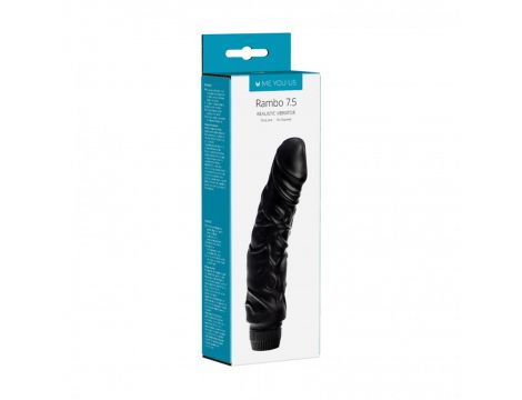 Wibrator realistyczny Me You Us Rambo Vibe czarny 19 cm na 2 AA