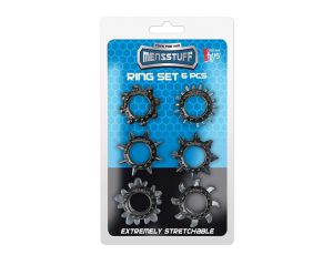 Zestaw 6 rozciągliwych pierścieni erekcyjnych Dream Toys