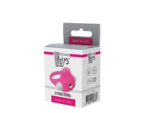 Wibrujący pierścień erekcyjny silikonowy Dream Toys różowy