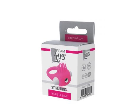 Wibrujący pierścień erekcyjny silikonowy Dream Toys różowy