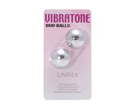 Kulki duo Vibratone srebrne