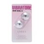 Kulki duo Vibratone srebrne - 2