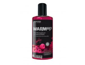 Rozgrzewający olejek do masażu JoyDivision WARMup malinowy 150 ml