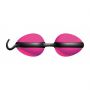 Kulki silikonowe Joyballs Secret JoyDivision różowo czarne 11 cm - 3