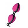 Kulki silikonowe Joyballs Secret JoyDivision różowo czarne 11 cm - 4
