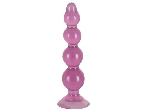 Kule analne You2Toys przezroczysto fioletowe 4 kulki 13 cm - 4