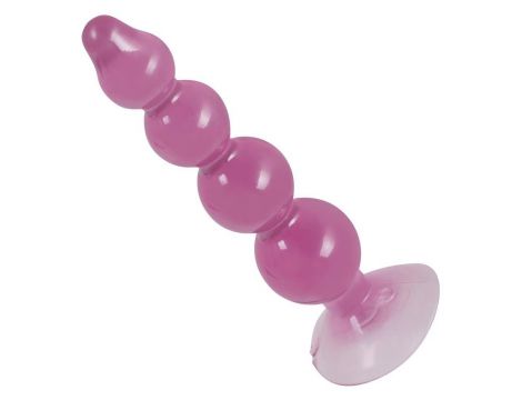 Kule analne You2Toys przezroczysto fioletowe 4 kulki 13 cm - 6