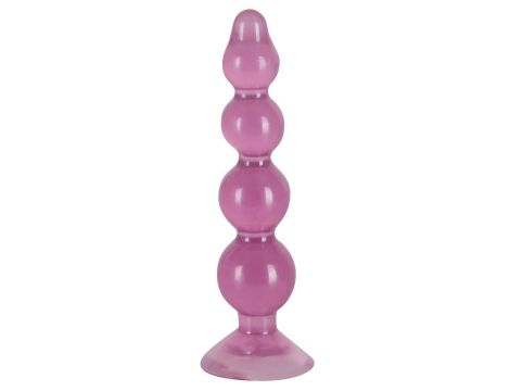 Kule analne You2Toys przezroczysto fioletowe 4 kulki 13 cm - 3