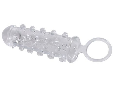 Przezroczysta przedłużka na penisa Crystal 11 cm z pierścieniem - 5