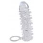 Przezroczysta przedłużka na penisa Crystal 11 cm z pierścieniem - 4
