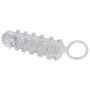 Przezroczysta przedłużka na penisa Crystal 11 cm z pierścieniem - 6