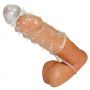 Przezroczysta przedłużka na penisa Crystal 11 cm z pierścieniem - 8