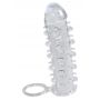 Przezroczysta przedłużka na penisa Crystal 11 cm z pierścieniem - 5
