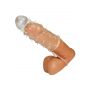 Przezroczysta przedłużka na penisa Crystal 11 cm z pierścieniem - 9