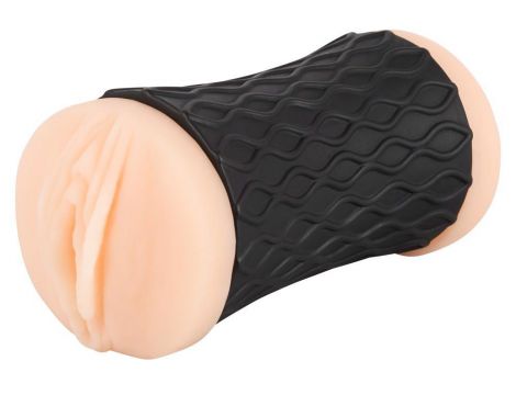 Masturbator Nature Skin z pochwą i odbytem skóra 14 cm - 4