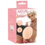 Masturbator Nature Skin z pochwą i odbytem skóra 14 cm - 2