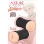 Masturbator Nature Skin z pochwą i odbytem skóra 14 cm - 12