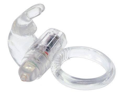 Miękki przezroczysty pierścień wibrujący z króliczkiem You2Toys TPE - 4