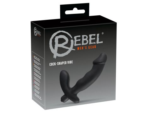 Wibrator analny Rebel czarny silikonowy 15 cm