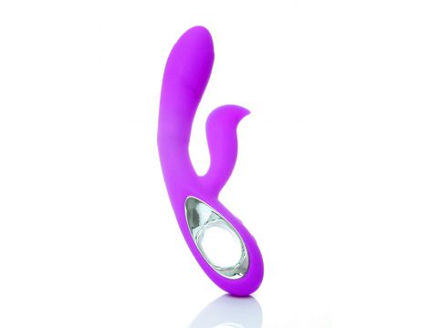 Wibrator punktu G Lyla silikonowy 12 funkcji USB fioletowy wodoodporny - 2