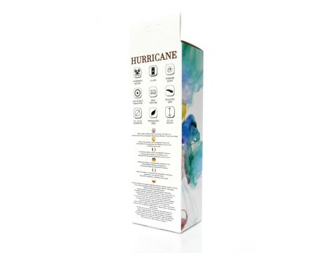 Wibrator realistyczny Hurricane cyber skórzany 18,5 cm - 5