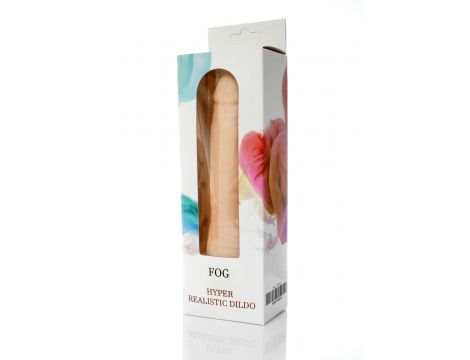Realistyczne dildo cyberskóra 19,5 cm z przyssawką wodoodporne - 2