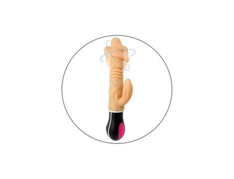 Wibrator realistyczny Uranus cyber skóra USB posuwisto-zwrotny rotacyjny - 9