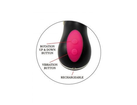 Wibrator realistyczny Uranus cyber skóra USB posuwisto-zwrotny rotacyjny - 11