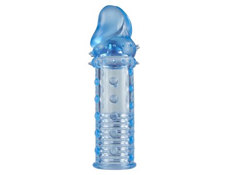 Przedłużka pogrubiająca Power Stud ToyJoy niebieska 15.5 cm - 3