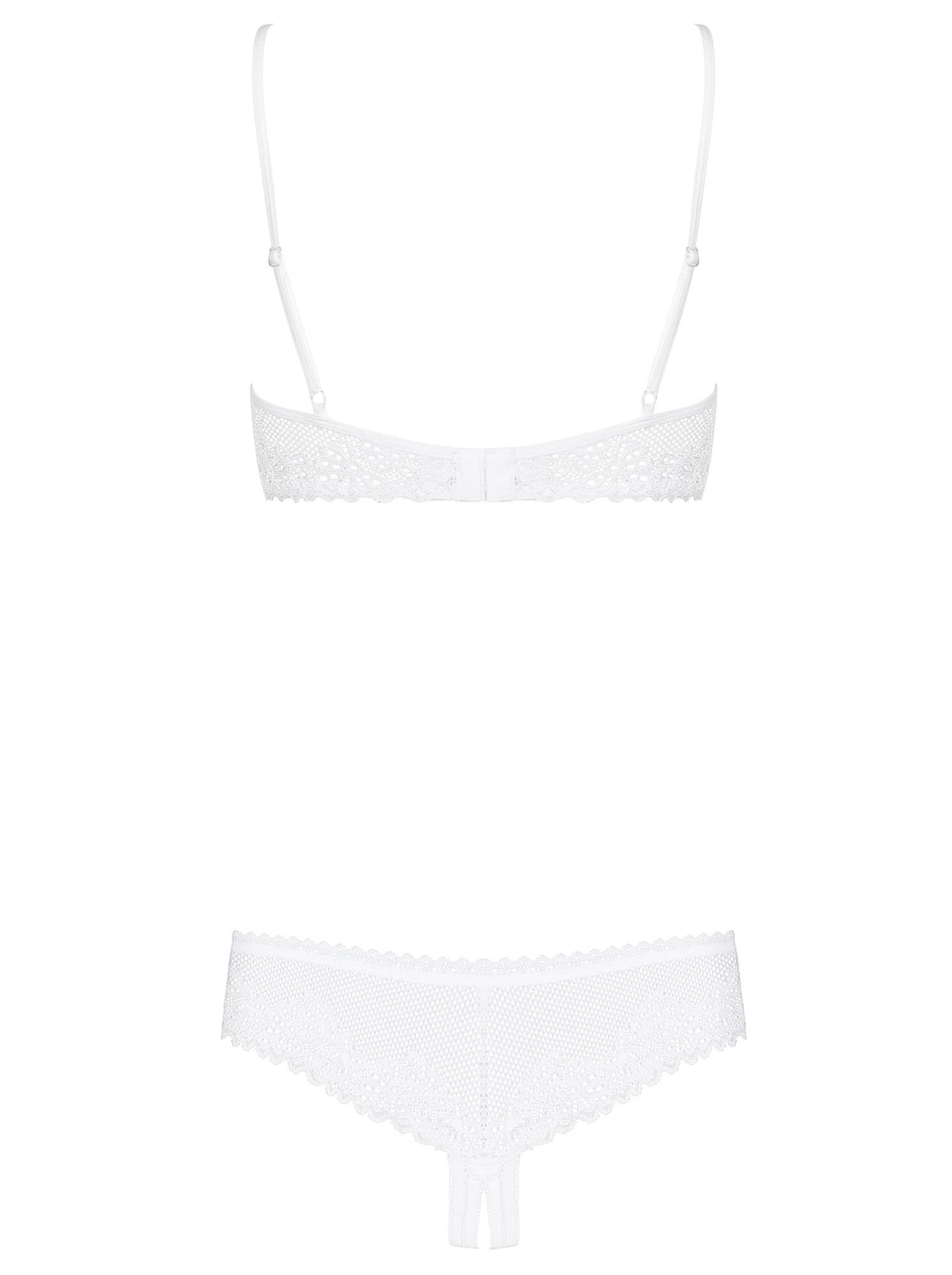 komplet otwarte stringi biustonosz obsessive s/m