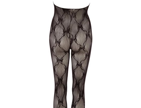 Bodystocking koronkowy bezopiersiowy NO:XQSE czarny S L - 14