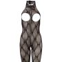 Bodystocking koronkowy bezopiersiowy NO:XQSE czarny S L - 8