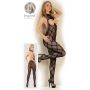 Bodystocking koronkowy bezopiersiowy NO:XQSE czarny S L - 14