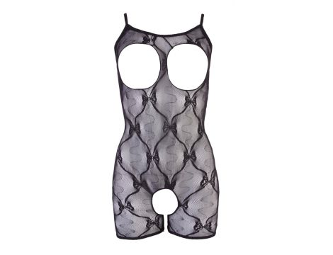 Bodystocking koronkowy otwarty NO:XQSE czarny L/XL - 5