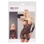 Bodystocking koronkowy otwarty NO:XQSE czarny L/XL - 3