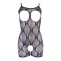 Bodystocking koronkowy otwarty NO:XQSE czarny L/XL - 11