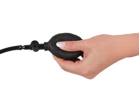 Nadmuchiwany wibrujący korek analny Seven Creations czarny 12 cm - 11