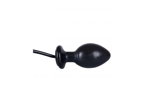 Nadmuchiwany wibrujący korek analny Seven Creations czarny 12 cm - 8