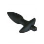 Wibrujący korek analny Black Velvets silikonowy czarny 15 cm - 7