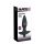 Wibrujący korek analny Black Velvets silikonowy czarny 15 cm