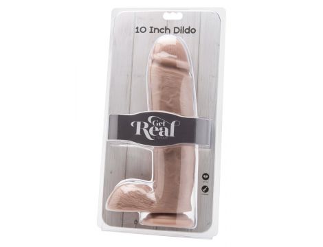 Dildo realistyczne z jądrami ToyJoy jasny 25.5 cm - 4