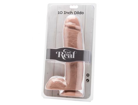 Dildo realistyczne z jądrami ToyJoy jasny 25.5 cm - 3