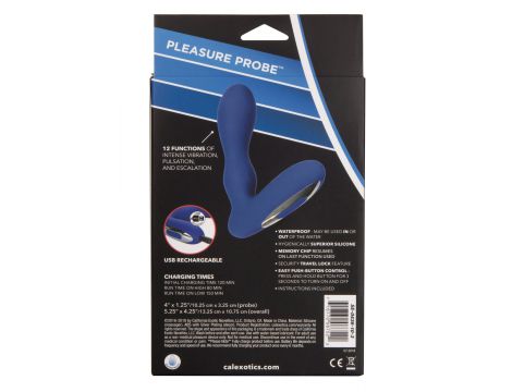 Sonda analna silikonowa Eclipse Calexotics niebieska 10 cm - 17